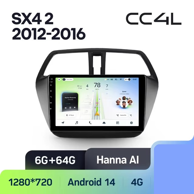 Teyes cc4L ��� Suzuki SX-4 2012-2016