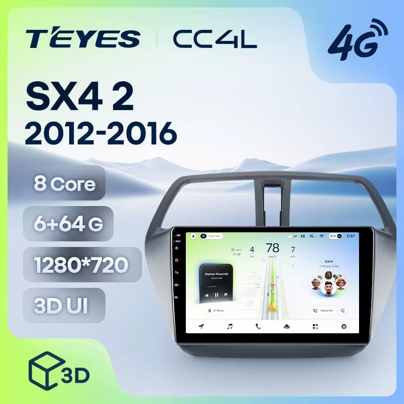 Teyes cc4L ��� Suzuki SX-4 2012-2016