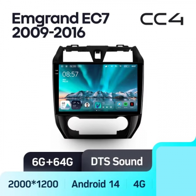Teyes cc4 ��� Geely Emgrand EC7 2009-2016