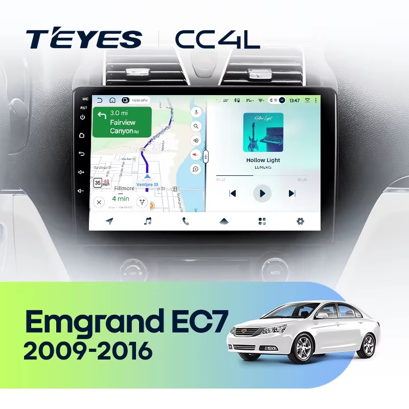 Teyes cc4L ��� Geely Emgrand EC7 2009-2016