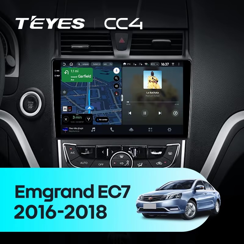 Teyes cc4 ��� Geely Emgrand EC7 2016-2018