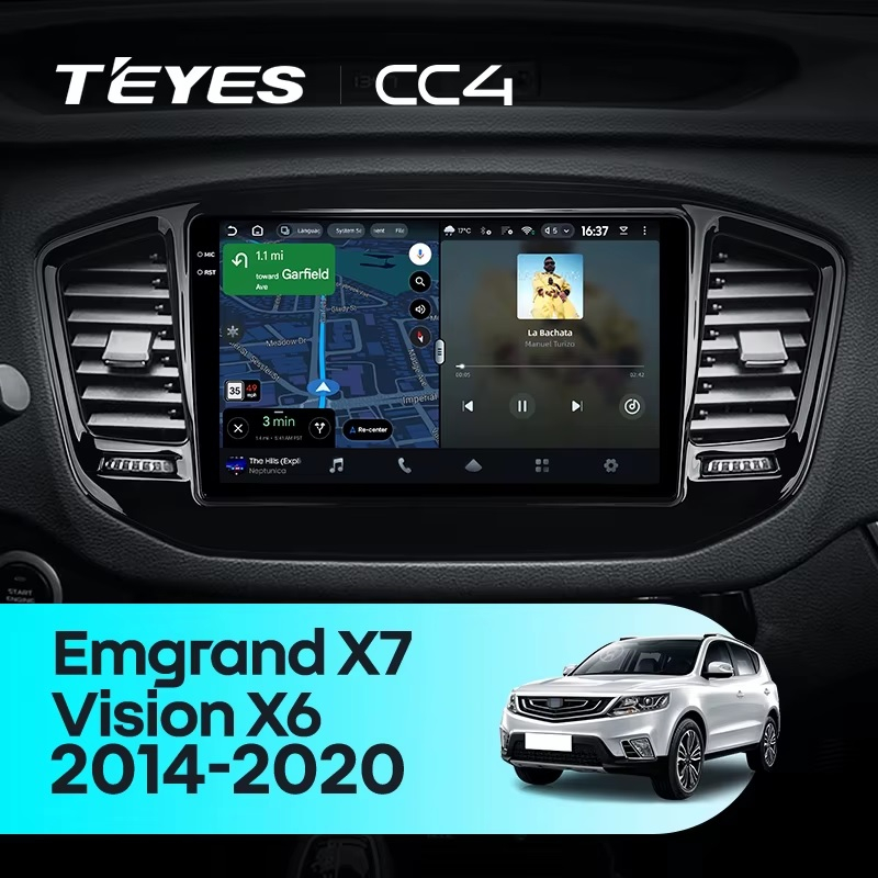 Teyes cc4 для Geely Emgrand X7 2014-2020 Teyes cc4 для Geely Emgrand X7 2014-2020