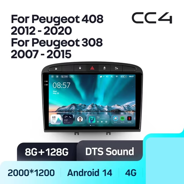 Teyes cc4 ��� Peugeot 308 408