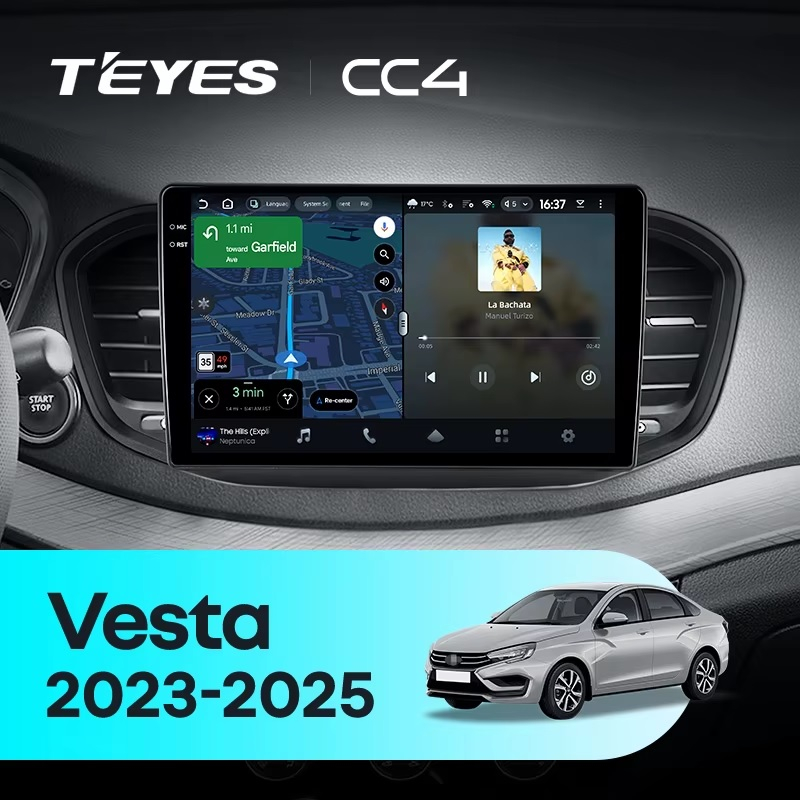 Teyes cc4 для Lada Vesta NG 2023-2026 Teyes cc4 для Lada Vesta NG 2023-2026