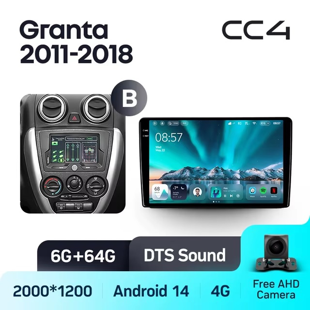 Teyes cc4 ��� Lada Granta 2011-2018
