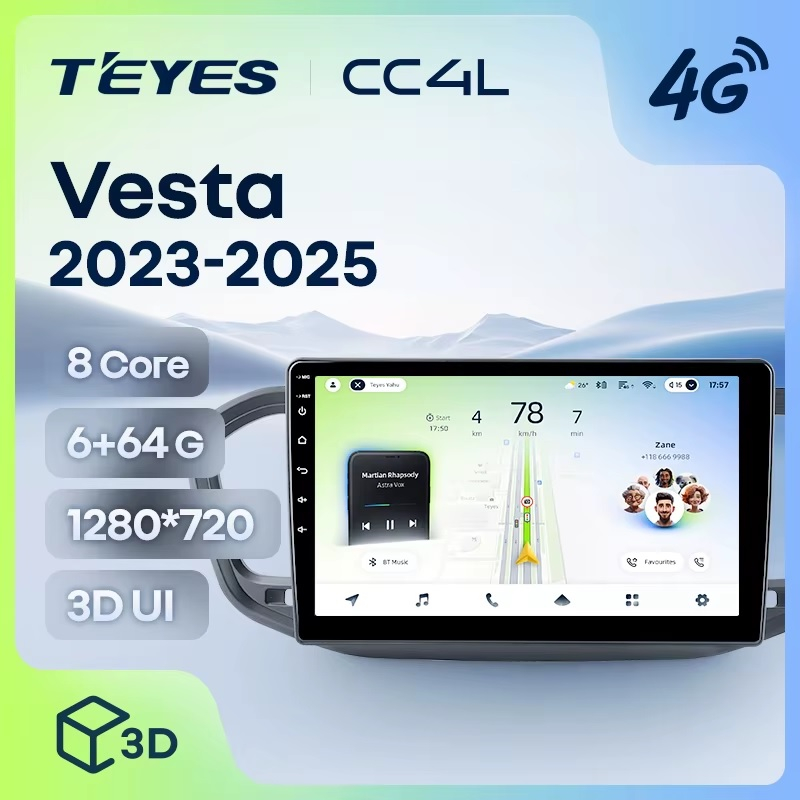 Teyes cc4L для Lada Vesta NG 2023-2026 Teyes cc4L для Lada Vesta NG 2023-2026