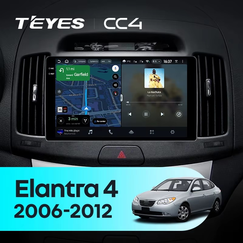 Teyes cc4 ��� Hyundai Elantra 2006-2012