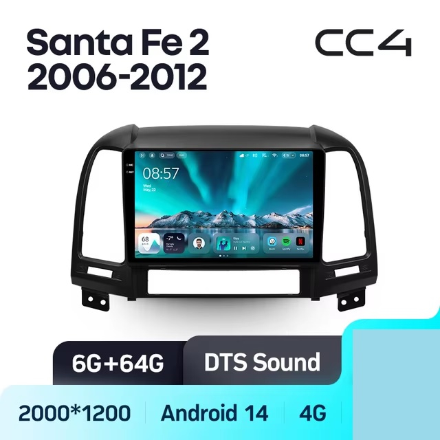 Teyes cc4 ��� Hyundai Santa Fe 2006-2012