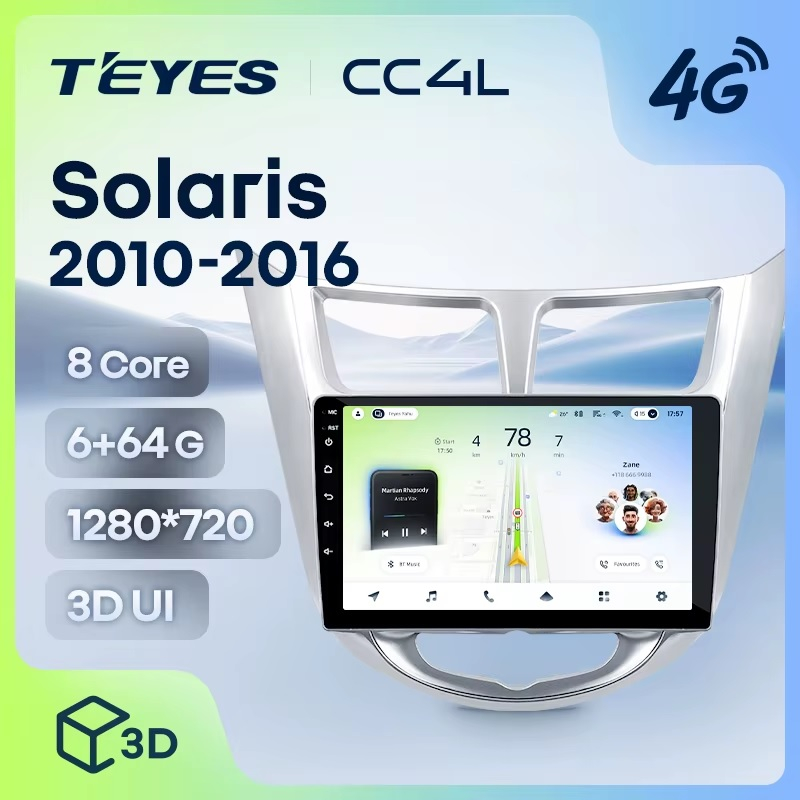 Teyes cc4L ��� Hyundai Solaris 2010-2016