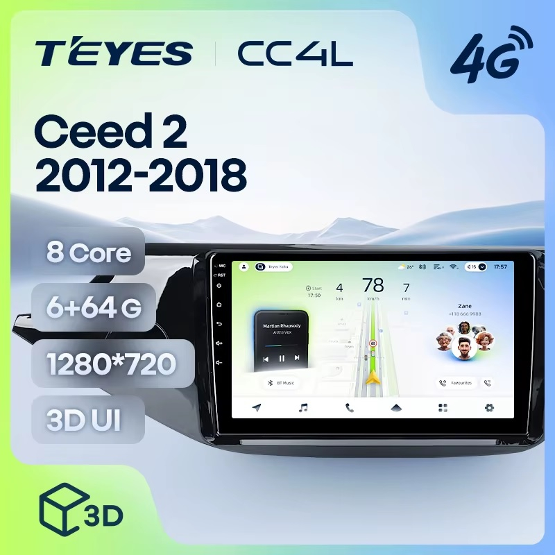 Teyes cc4L для KIA Ceed 2012-2018 Teyes cc4L для KIA Ceed 2012-2018