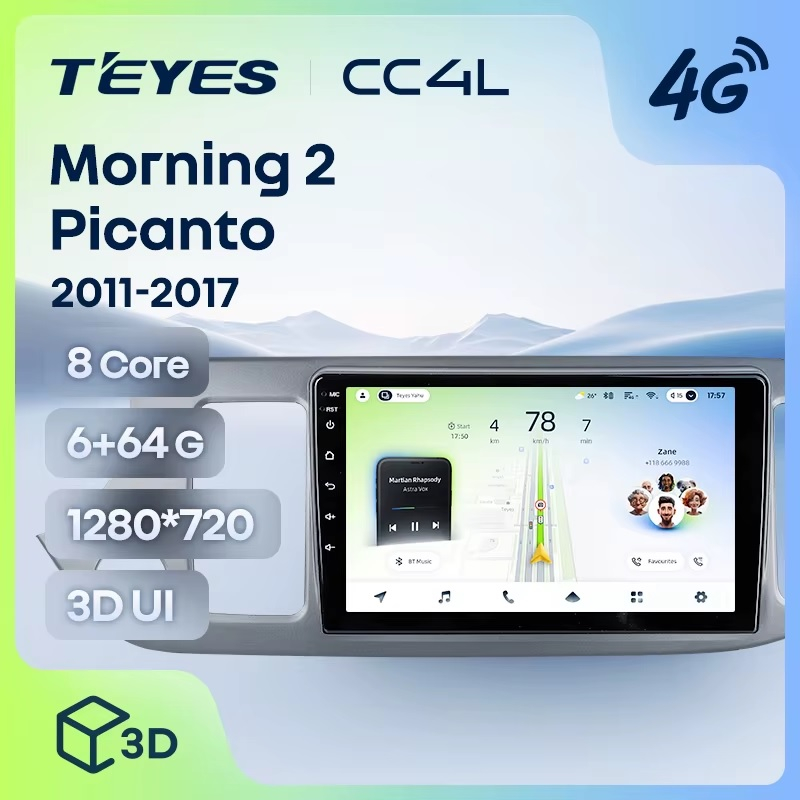 Teyes cc4L ��� KIA Picanto 2011-2017