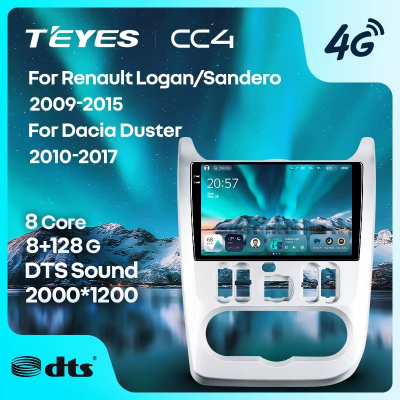 Teyes cc4 для Renault Logan Sandero 2009-2015 Teyes cc4 для Renault Logan Sandero 2009-2015