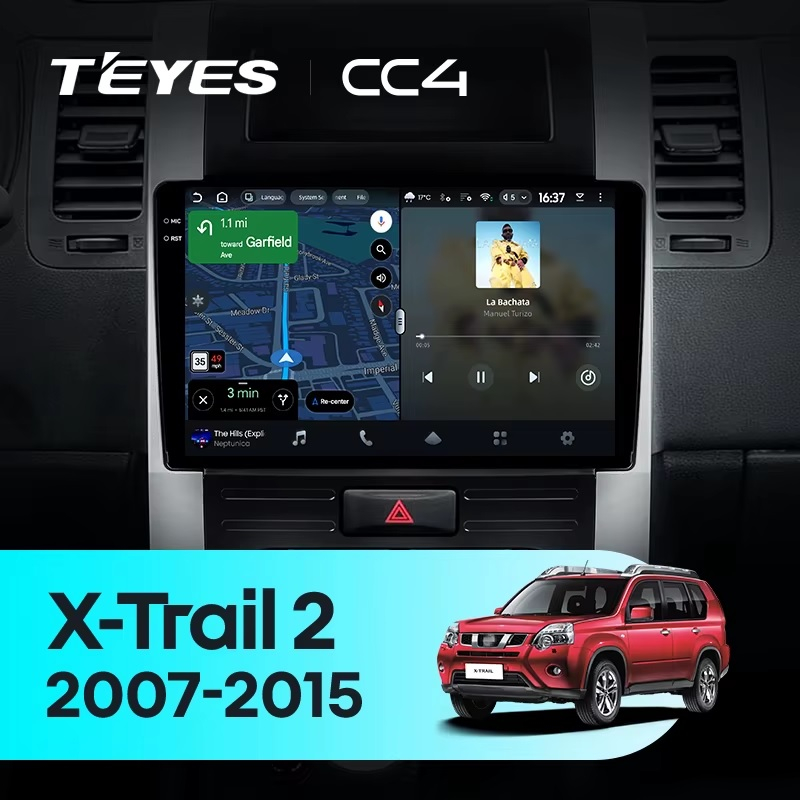 Teyes cc4 ��� Nissan X-Trail T31 2007-2015
