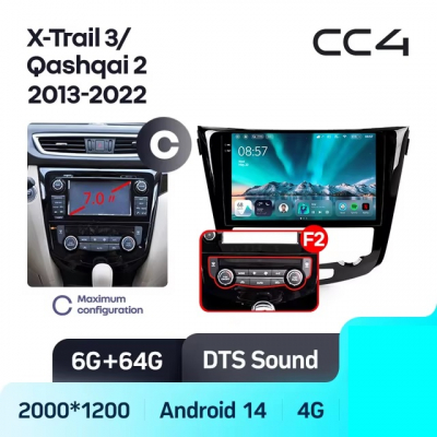 Teyes cc4 ��� Nissan X-Trail T32 Qashqai J11