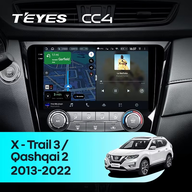 Teyes cc4 ��� Nissan X-Trail T32 Qashqai J11