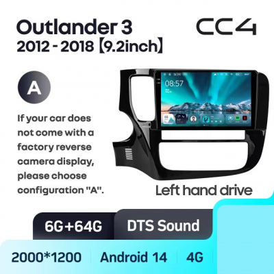 Teyes cc4 ��� Mitsubishi Outlander 3 2012-2018  9