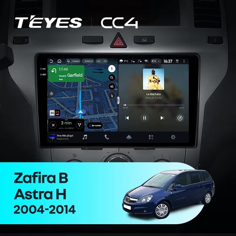 Teyes cc4 ��� Opel Astra H Zafira B
