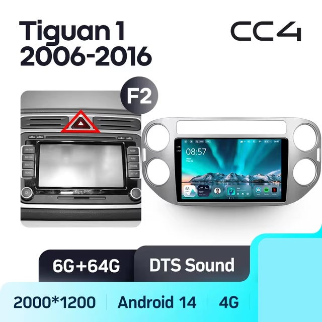 Teyes cc4 ��� VW Tiguan 2006-2016
