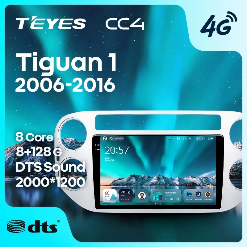 Teyes cc4 ��� VW Tiguan 2006-2016